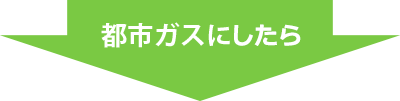 都市ガスにしたら