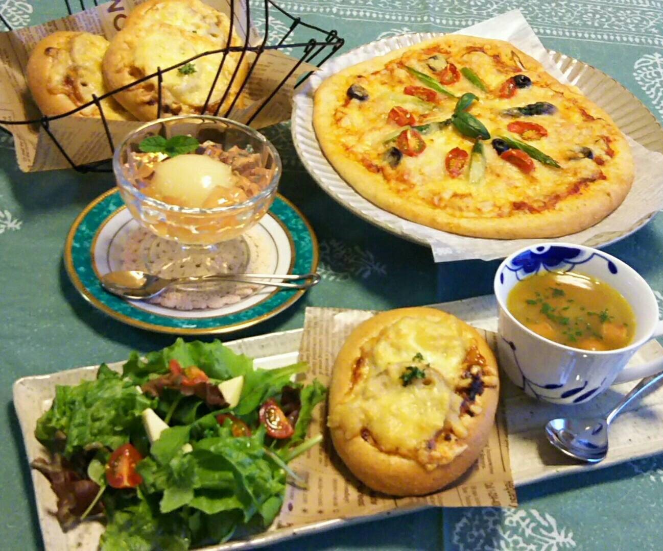 夏休み 親子料理教室 手ごねエコ・ピザ❤クッキング