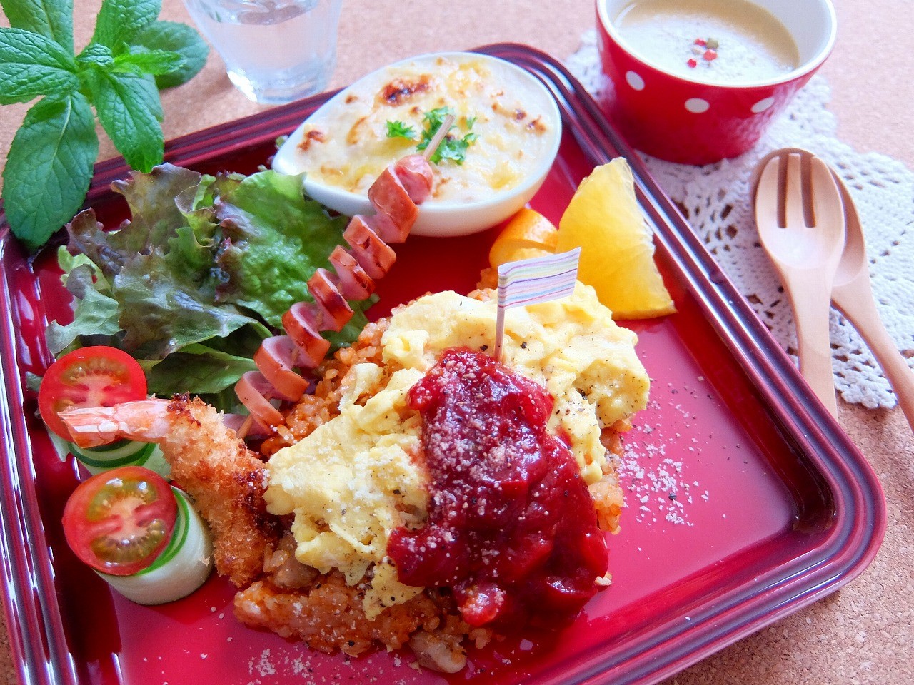 夏休み 親子料理教室 ❤ お子さまランチ
