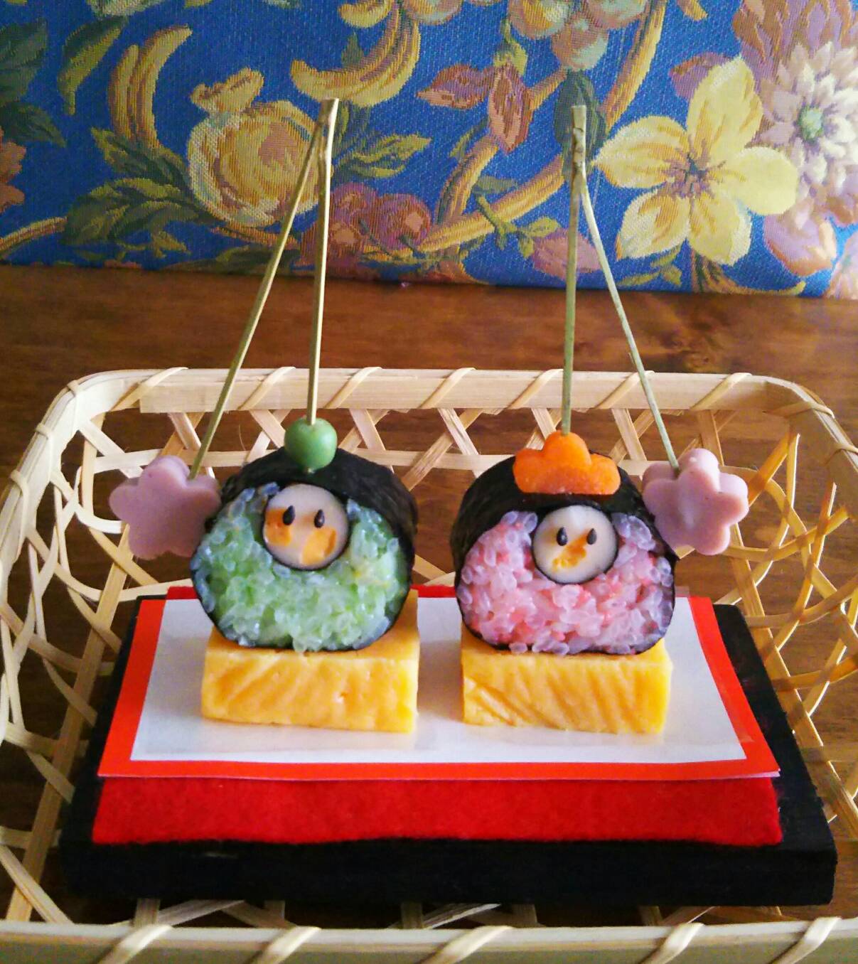 おひな祭りの★飾り巻き寿司★