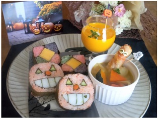 アート寿司ハロウィンプレート　9/30(火)