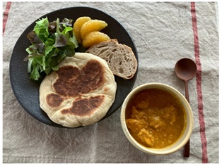 天然酵母で作るナンとトマトバターチキンカレー　5/15(金)