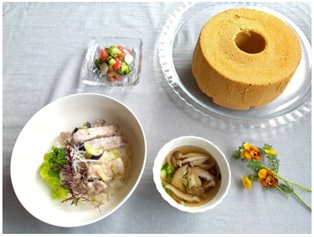 二十四節気　小暑に熱をとり、「心」をいたわる ワンボウルごはんとノンオイルシフォン　7/8(水)